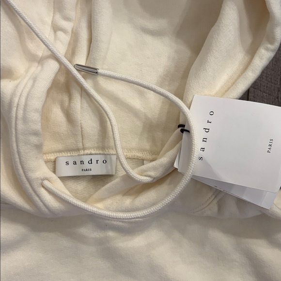 Sandro Please Love Hooded Sweatshirt - Picture 4 of 7